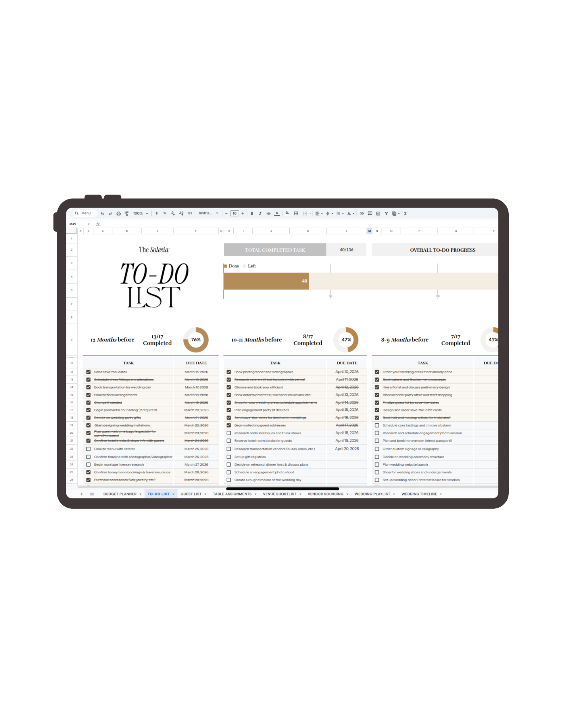 The Solesia Wedding Planner