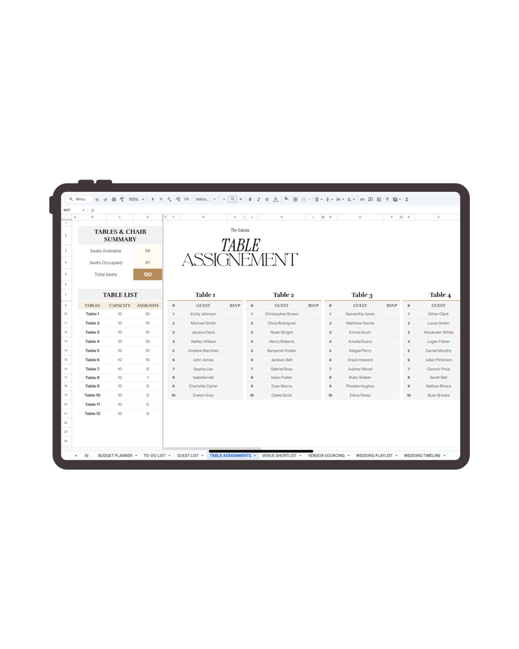 The Solesia Wedding Planner