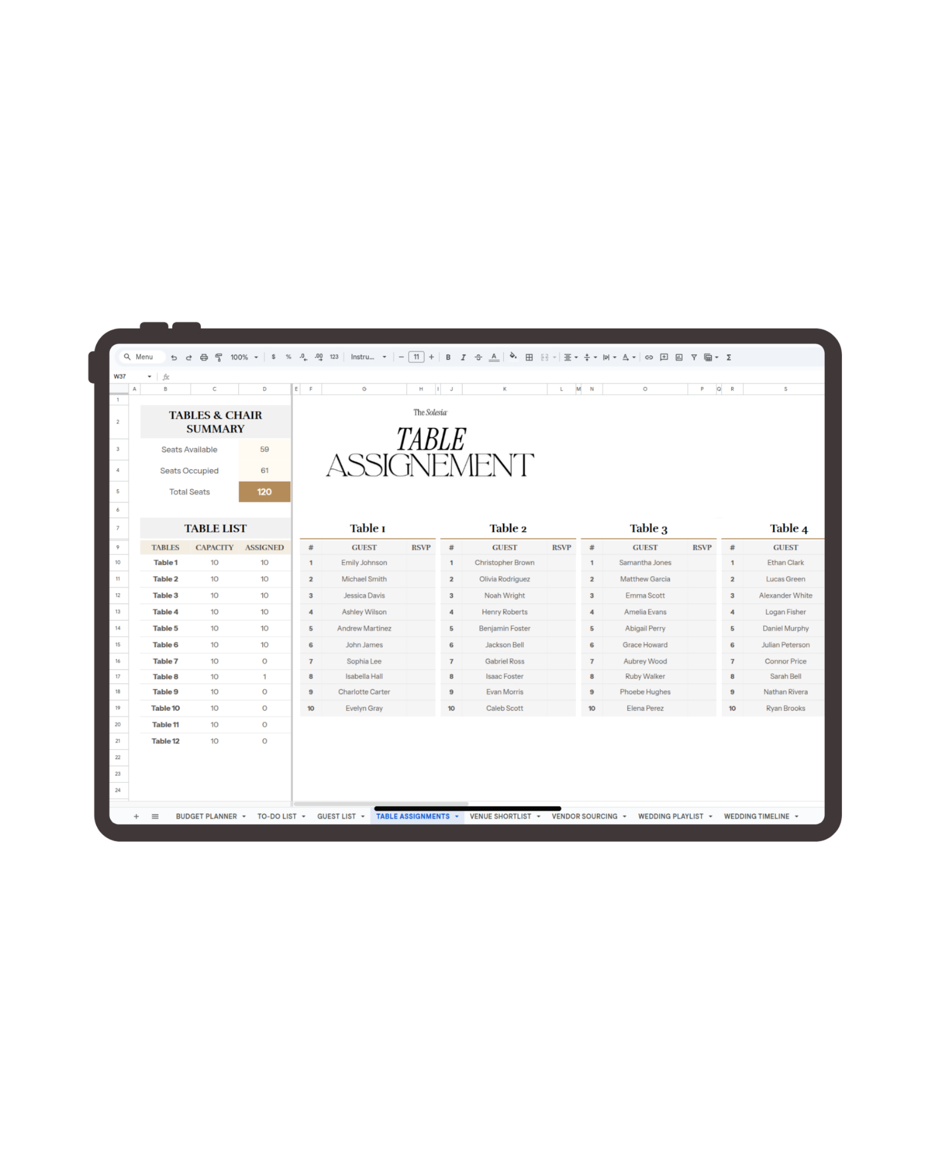 The Solesia Wedding Planner