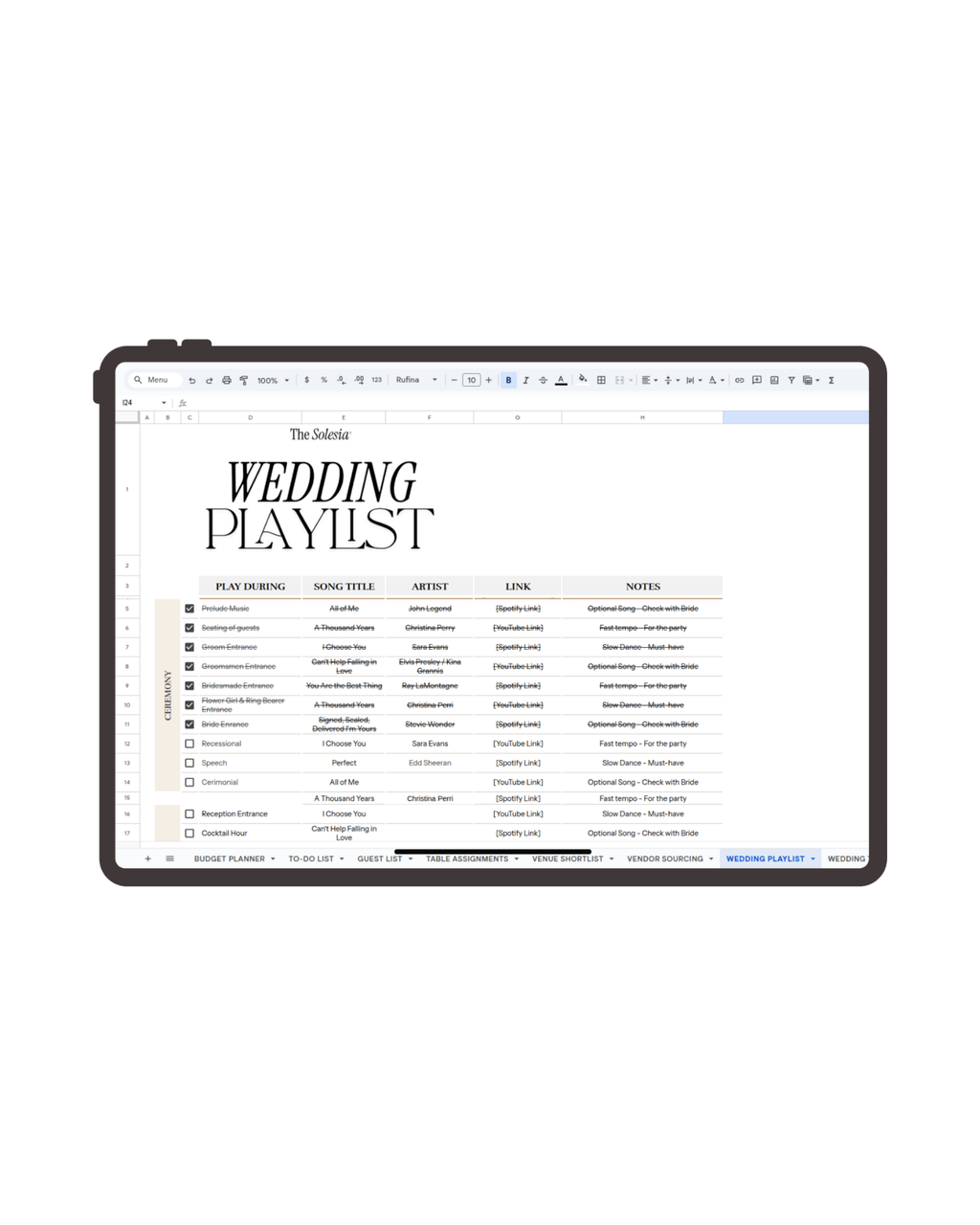 The Solesia Wedding Planner