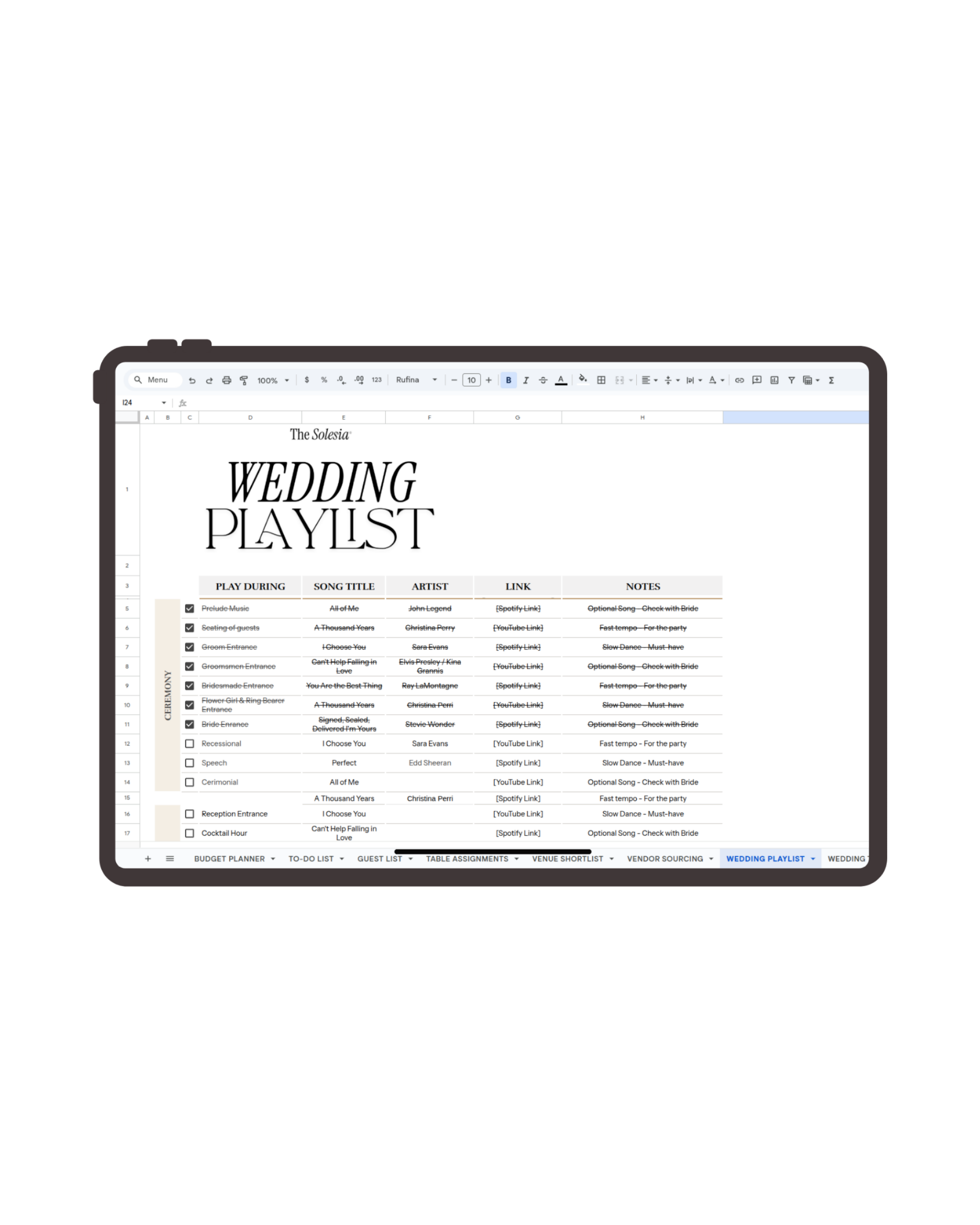 The Solesia Wedding Planner