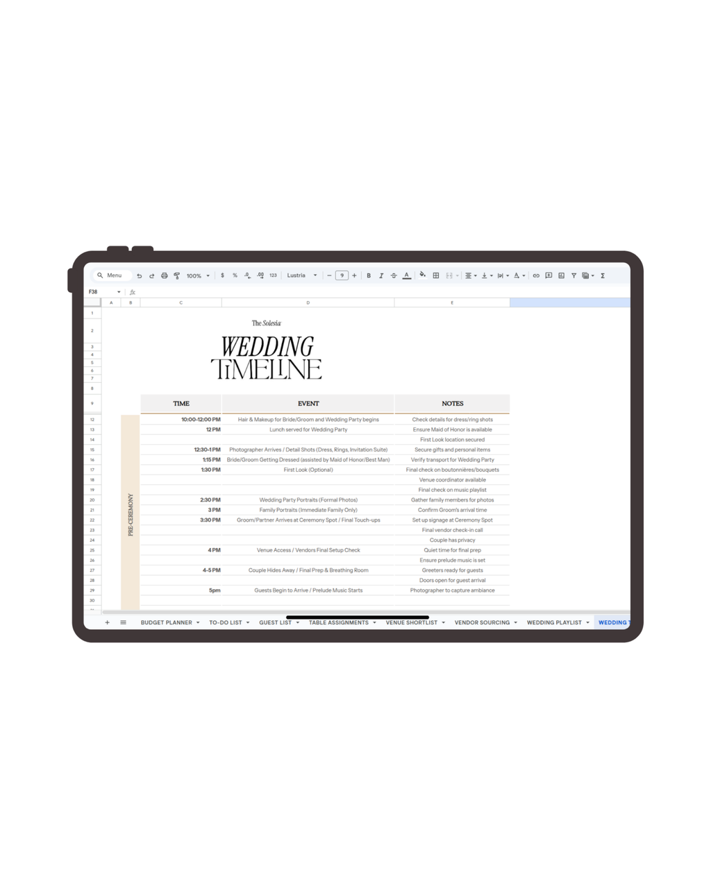 The Solesia Wedding Planner