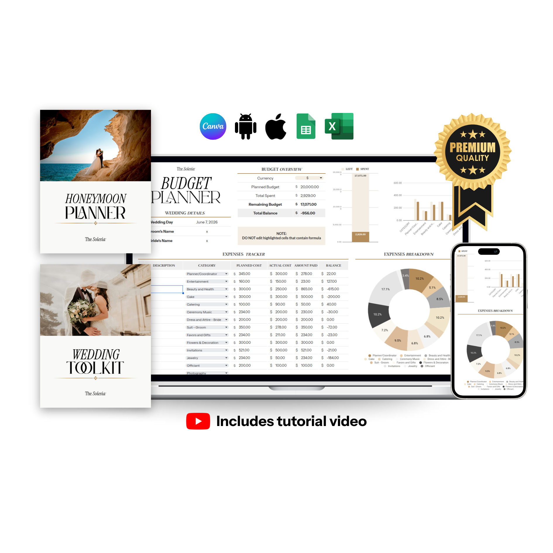 The Solesia Wedding Planner Bundle