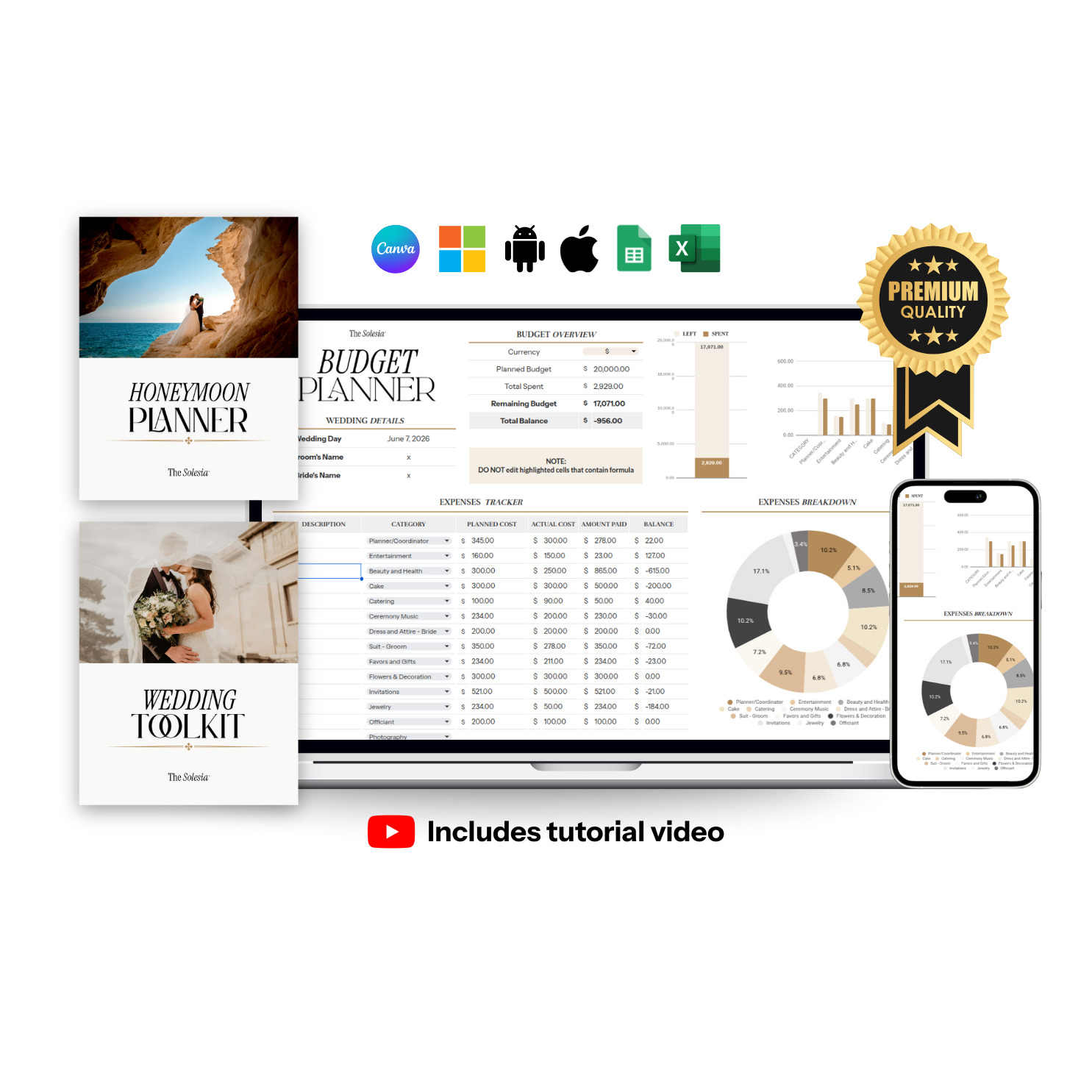 The Solesia Wedding Planner Bundle