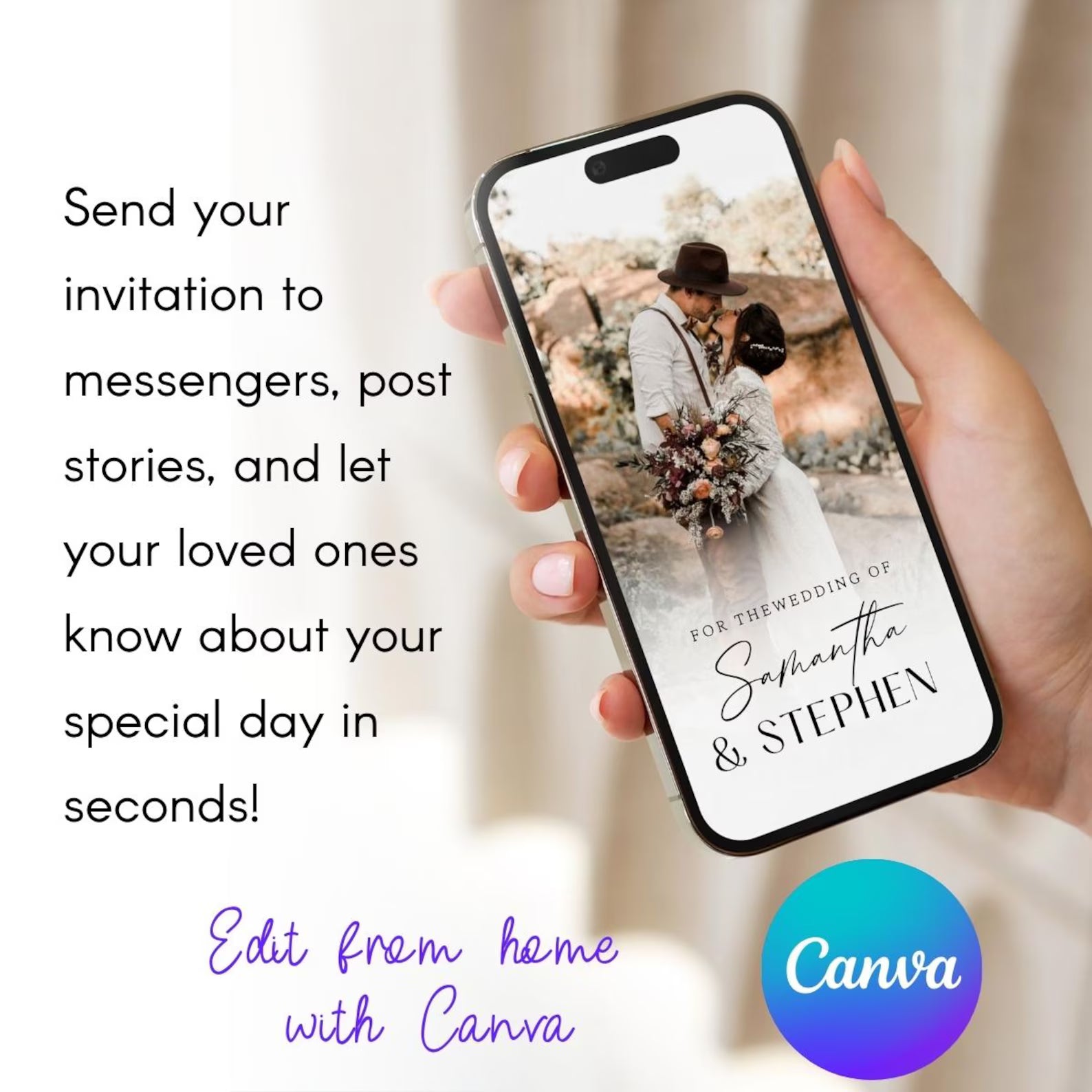 The Solesia Digital Wedding Invite