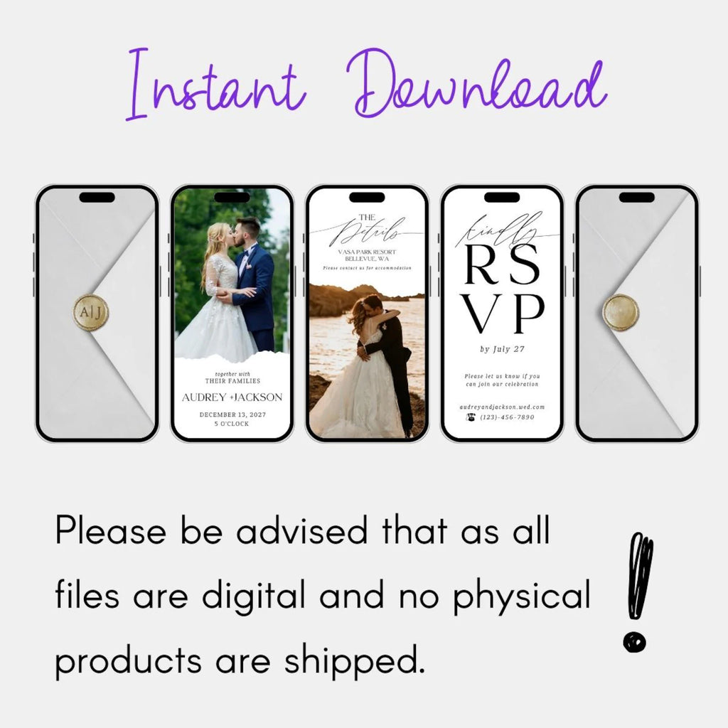 The Solesia Digital Wedding Invite