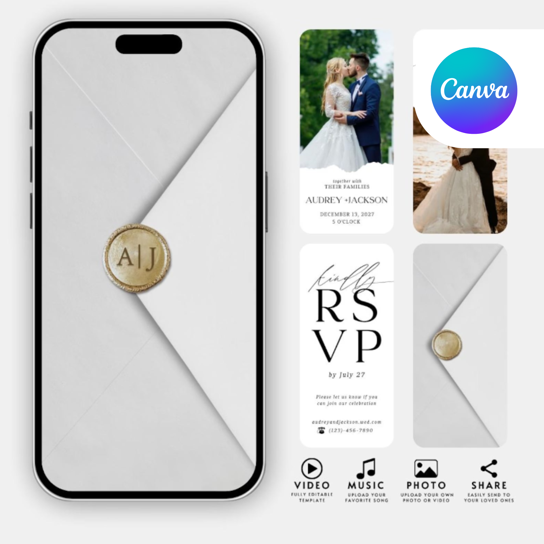 The Solesia Digital Wedding Invite