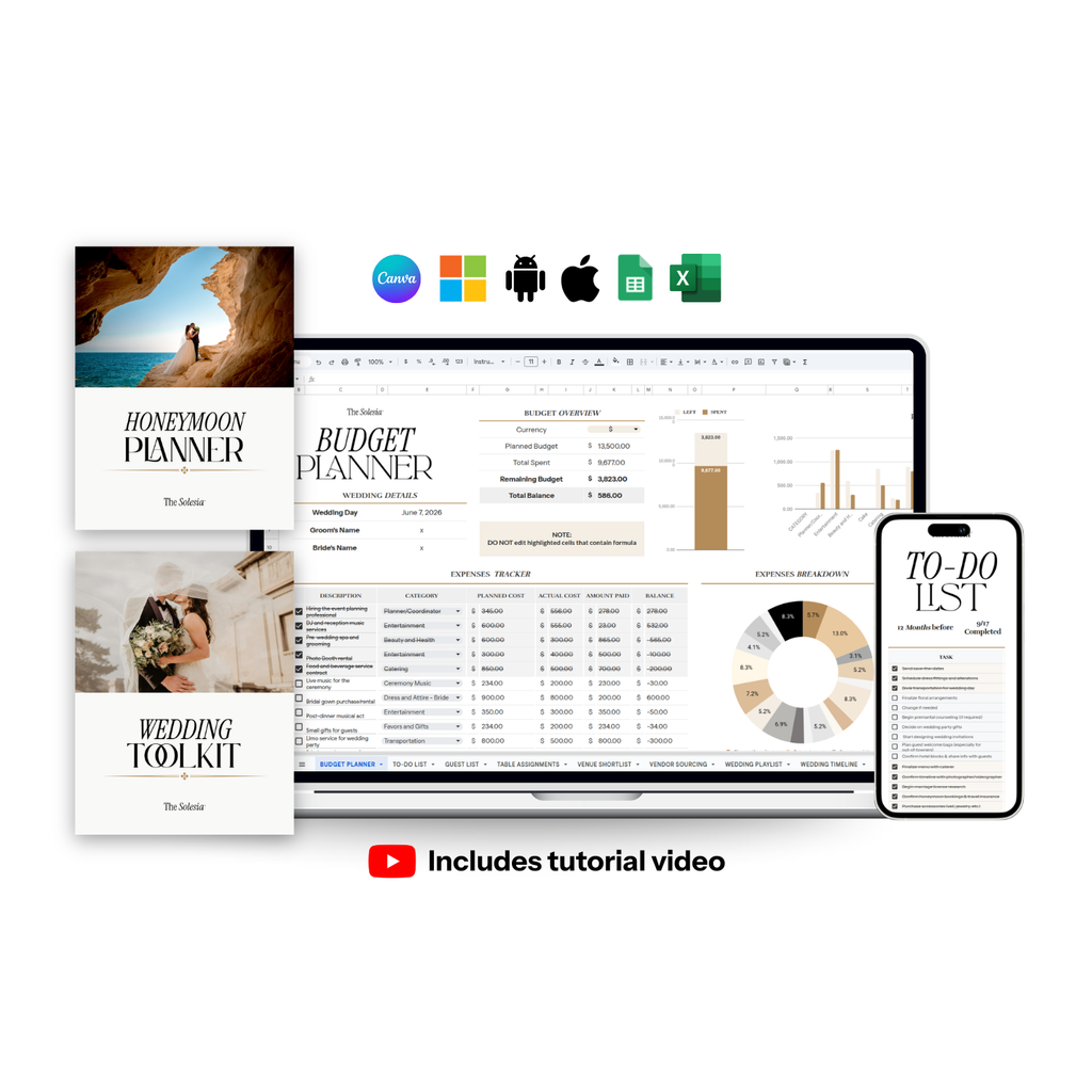 The Solesia Wedding Planner Bundle