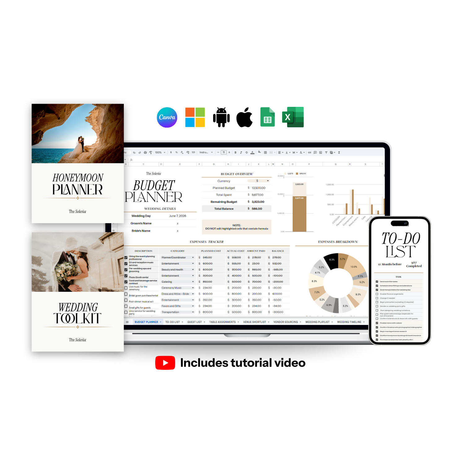 The Solesia Wedding Planner Bundle